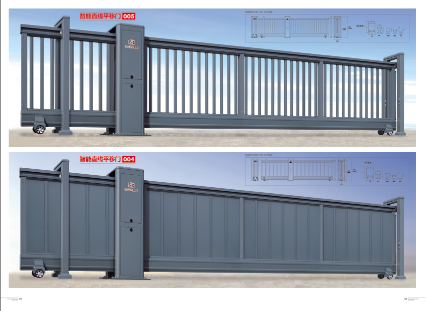 智能直线平移门