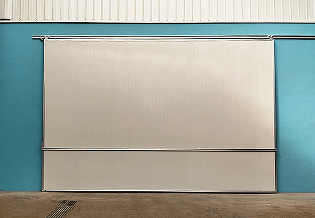 大型单扇经济款铝框车间门